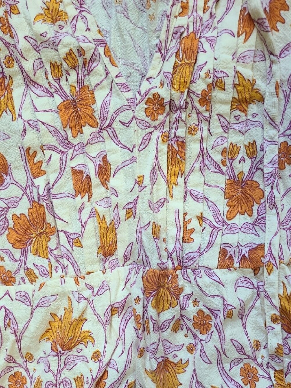 Universal Thread Pink and Orange Floral Cotton Dress - Picture 3 of 5